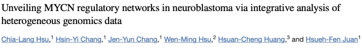 Unveiling MYCN regulatory networks in neuroblastoma via integrative analysis of heterogeneous genomics data