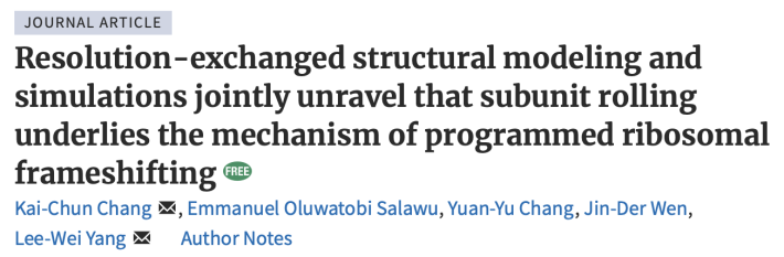 Resolution-exchanged structural modeling and simulations jointly unravel that subunit rolling underlies the mechanism of programmed ribosomal frameshifting